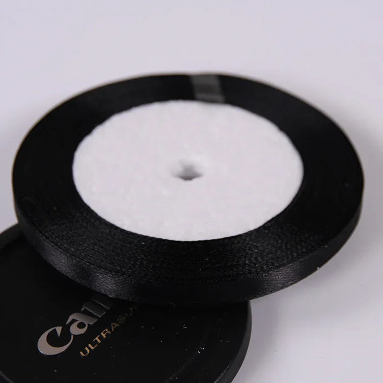 22 Meters/Roll 6mm Silk Satin Ribbons Christmas Halloween Birthday Party Gift Wrapping Ribbons DIY Handmade Crafts Material -