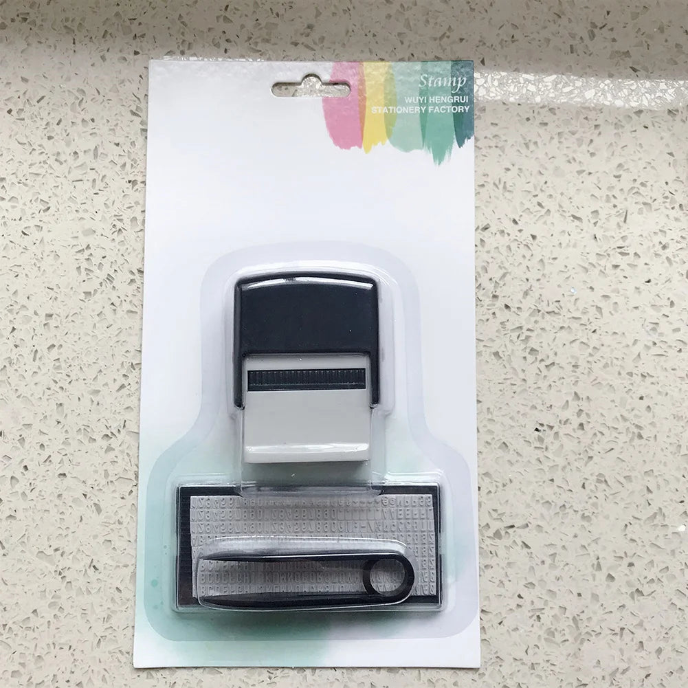 DIY Custom Stamp Rubber Kit Self Ink Dial Assortment Seal Business Number Monogram Printing Stamp tampon encreur personnalisé