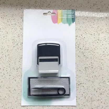 DIY Custom Stamp Rubber Kit Self Ink Dial Assortment Seal Business Number Monogram Printing Stamp tampon encreur personnalisé