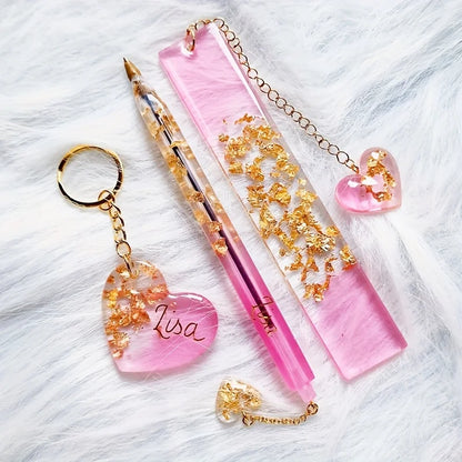 26Transparent Pen and Bookmark Silicone Mold Set，Epoxy Resin Casting Mold，DIYHandmade Stationery Materials，Mixed Shape Pen Mo