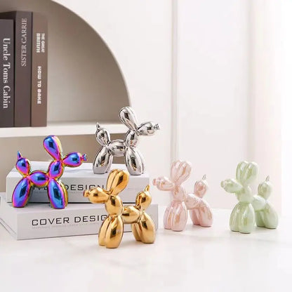 Ceramics Balloon Dog Sculpture Home Decor Room Decoration Accessories Office Nordic Animal Decorative Sculptures Figurinesnee