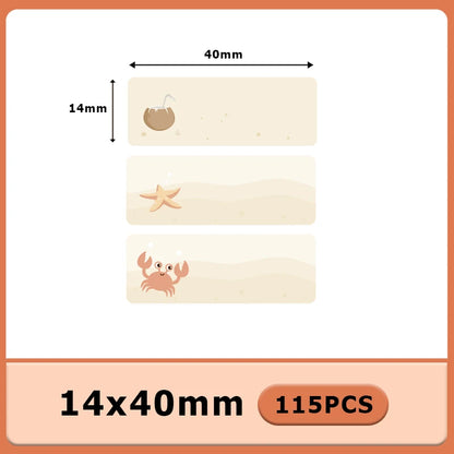 1Roll P12 P15 Thermal Label Sticker 12mm*40mm Tape Compatible Phomemo D30 Q30 Marklife P11 P50 L12 DELI Q2 Labeller - 14X40 P