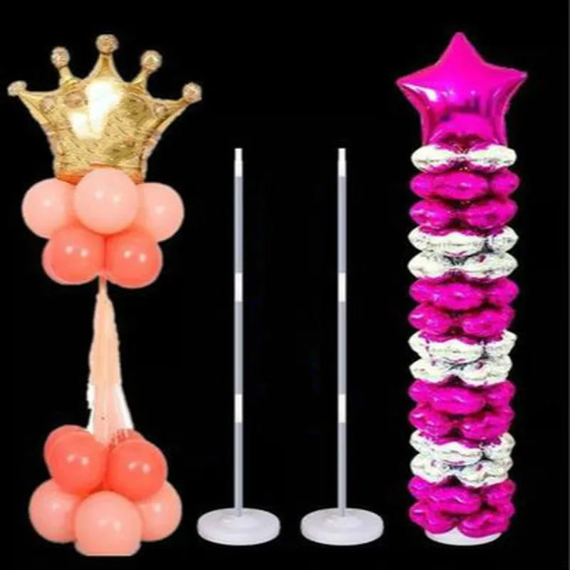 Party Supplies, Clear Balloon Column Stand, 130cm Balloon Holder for Graduation, Wedding Decor, Baby Shower Display, Event De