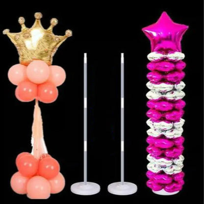 Party Supplies, Clear Balloon Column Stand, 130cm Balloon Holder for Graduation, Wedding Decor, Baby Shower Display, Event De