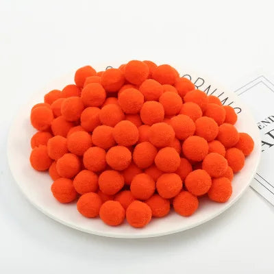 Pompoms 8/10/15/20/25/30mm Soft Pompons Colorful Fluffy Plush Craft DIY Pom Pom Fur Ball Pon Pon Home Decoration Kids Toys 10