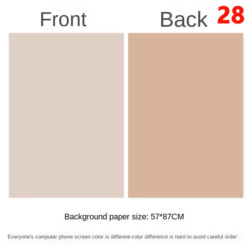 Photography Backdrops Wallpaper 57*87cm 2sides Solid Color Photo Background Props for Photo Studio Newborn Product Photograph