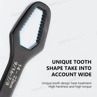 SEAMETAL Universal Torx Wrench Adjustable Wrench Board Double-head Multipurpose Torx Spanner Repair Hand Tools 3-17mm 8-24mm