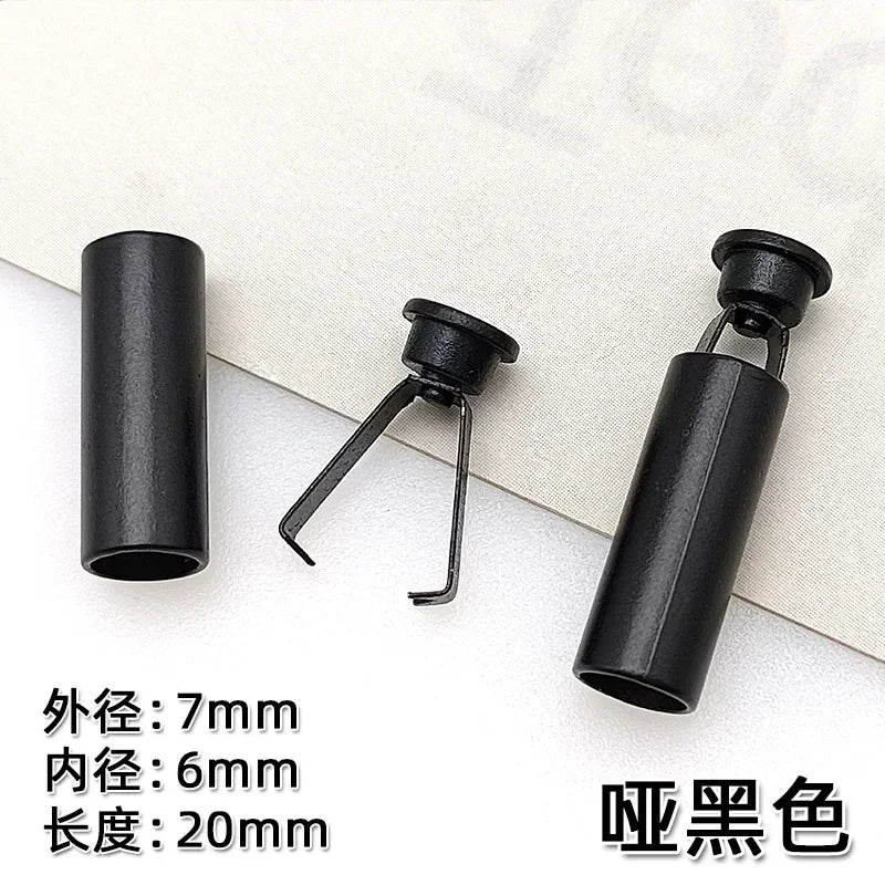 10 Sets Detachable Stopper With Lid Cap Rectangle Cord Ends Lock Stoppers For Rope Apparel Sportswear Parts Accessories