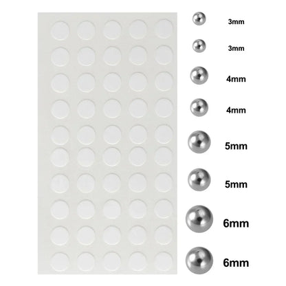 58pcs Non Piercing Lip Nails Sticker Selfadhesive Waterproof Reusable Fake Lip Nail Eyebrow Nose Ring Body Belly Button Jewel