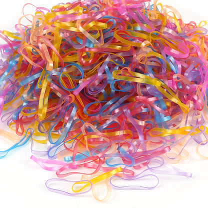 2018 New Random Mixed Child Baby Hair Holders Rubber Bands Elastics Girl's Tie Gum Hair Accessories about 500PCS