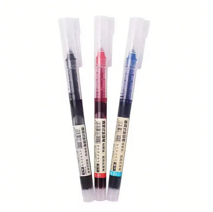0.5mm Quick Drying Fine Point Liquid Ink Pens Smooth Writing Comfortable Grip Non-Smudge for Office School Supplies