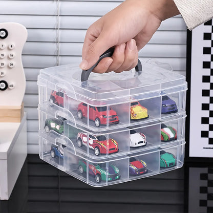1pc Transparent and Minimalist Toy Storage Box, Dustproof and Moisture-Proof, Jewelry, Earrings, Portable Storage Box