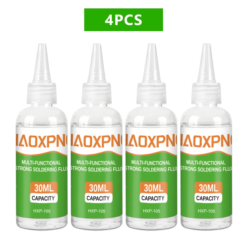 Liquid Flux/No Cleaning Required/Liquid Flux for Soldering/SMD/BGA/IC/PCB Repair - HXP-105-4PC