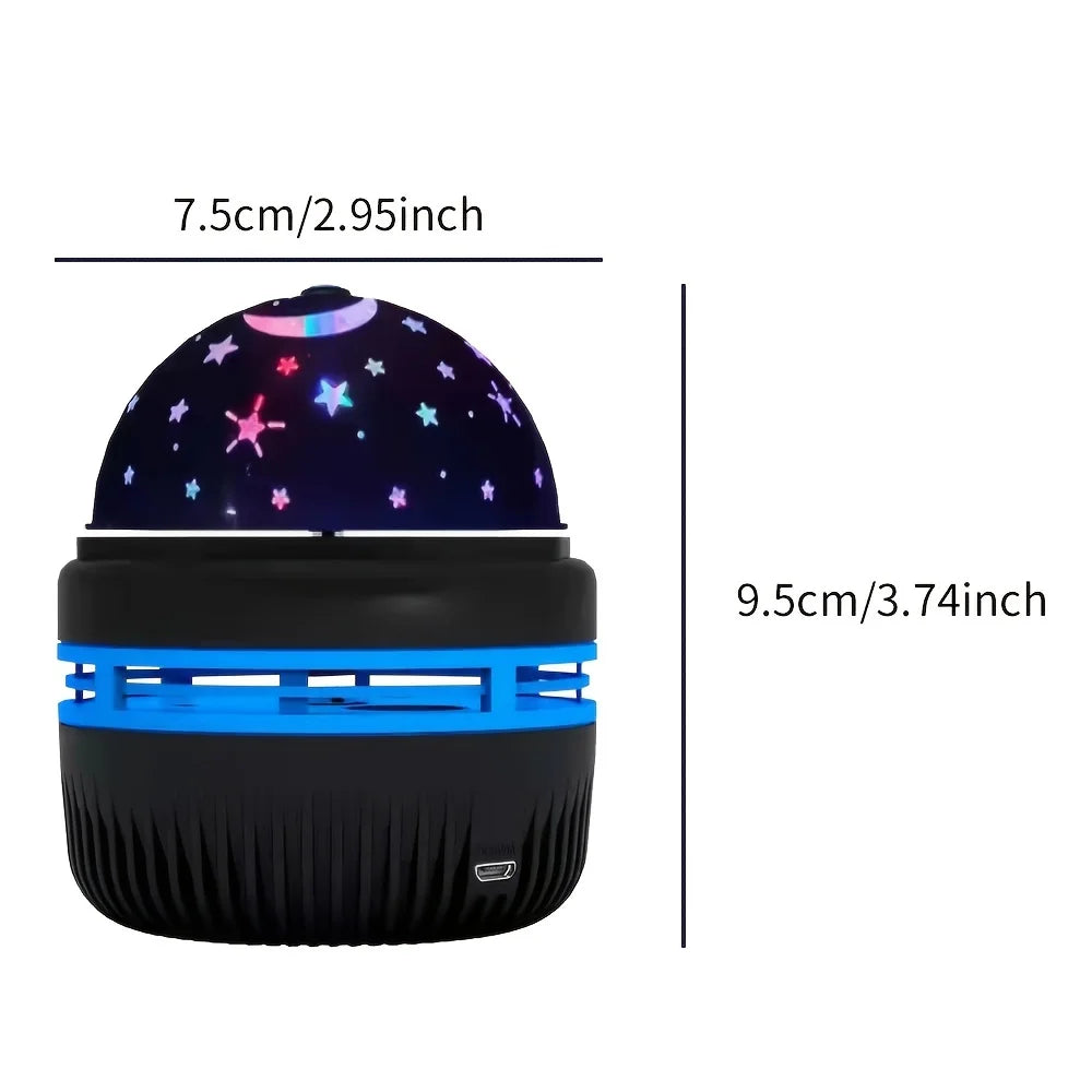 Colorful LED Starry Sky Projector Galaxy Light Magic Ball Moon Star Night Light Bedroom Atmosphere Lamp For Home Decoration