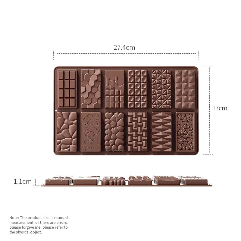 Silicone Chocolate Mold Break Apart Protein Candy Mould 3D DIY Biscuit Baking Tools Cake Decorating Mold - YH1166