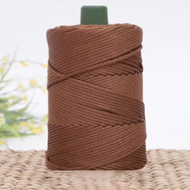 Summer Crochet Yarn Ice Rope 3mm Thread For Hand Knitting Bag Sun Hats Shoes Woven DIY Hook Cushion Silk Medium Thick About 2