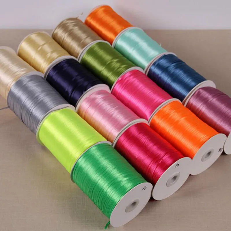 New (10meters/lot) 3mm Satin Ribbons For Craft Sewing Fabric Christmas Wedding Supplies Party Decoration Gift Wrap DIY Handma