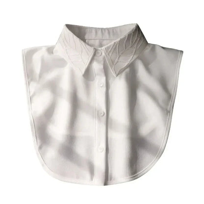 Fashion 2025 Front Tie White Fake Collar for Women Stand Detachable Collar Fake Girls Vintage Lace Ladies False Blouse Collar