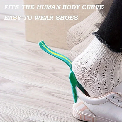 2PCS Lazy Shoe Helper, Plastic Shoe Wearing Aid, No Need to Bend Over, Fits All Shoes, Perfect for Elderly & Pregnant Women