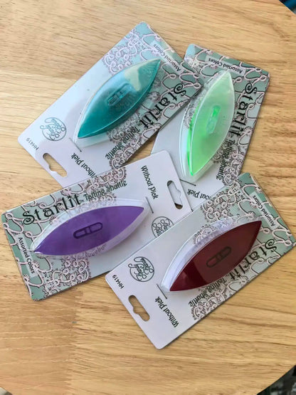 Handy Hands Starlit Series Large Phoenix Eye Round Tip Tatting Shuttle – Lace Making Tool for Tatting & DIY Crafts Color: Ran