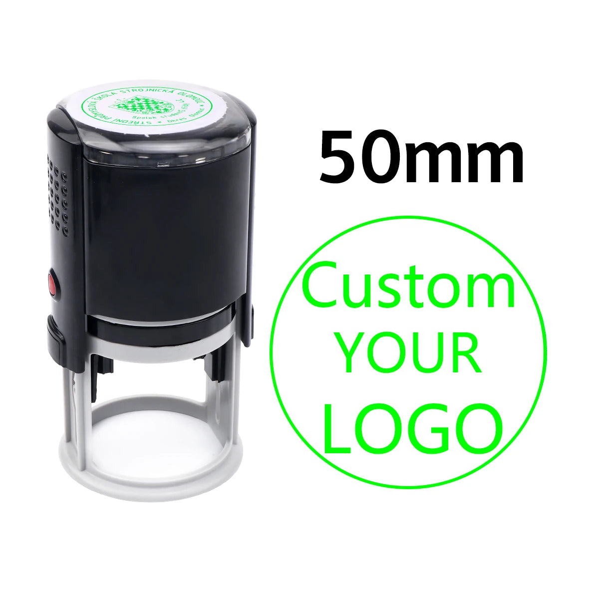 Custom Stamp Round Self Inking,Personalized Stamp 25/30/40/50mm Monogram LOGO Design Rubber Stampswith 4 Optional Ink Colors