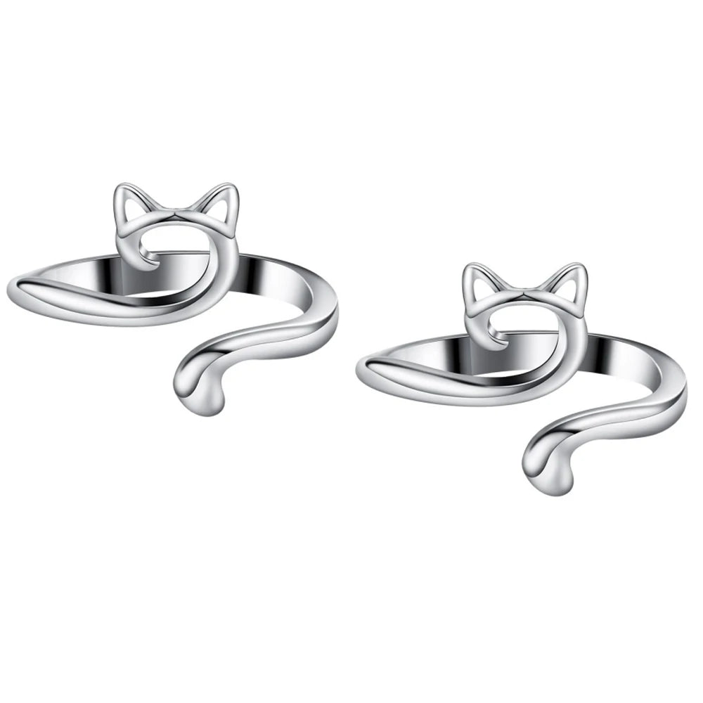 2pcs Adjustable Knitting Crochet Loop Ring Knittied Yarn Guide Finger Faster Holder Thimble Crocheters Thread Ring Sewing Too