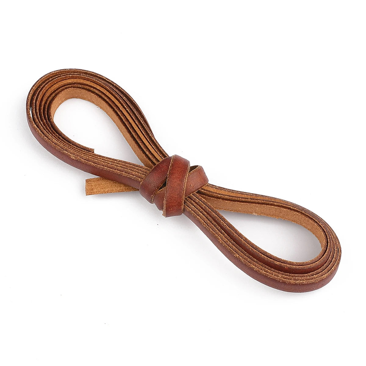 2m Vintage Faux Cowhide Leather Cord Strip Round/Flat Rope String DIY Bracelet Necklace Braided Craft Jewelry Making - flat-8