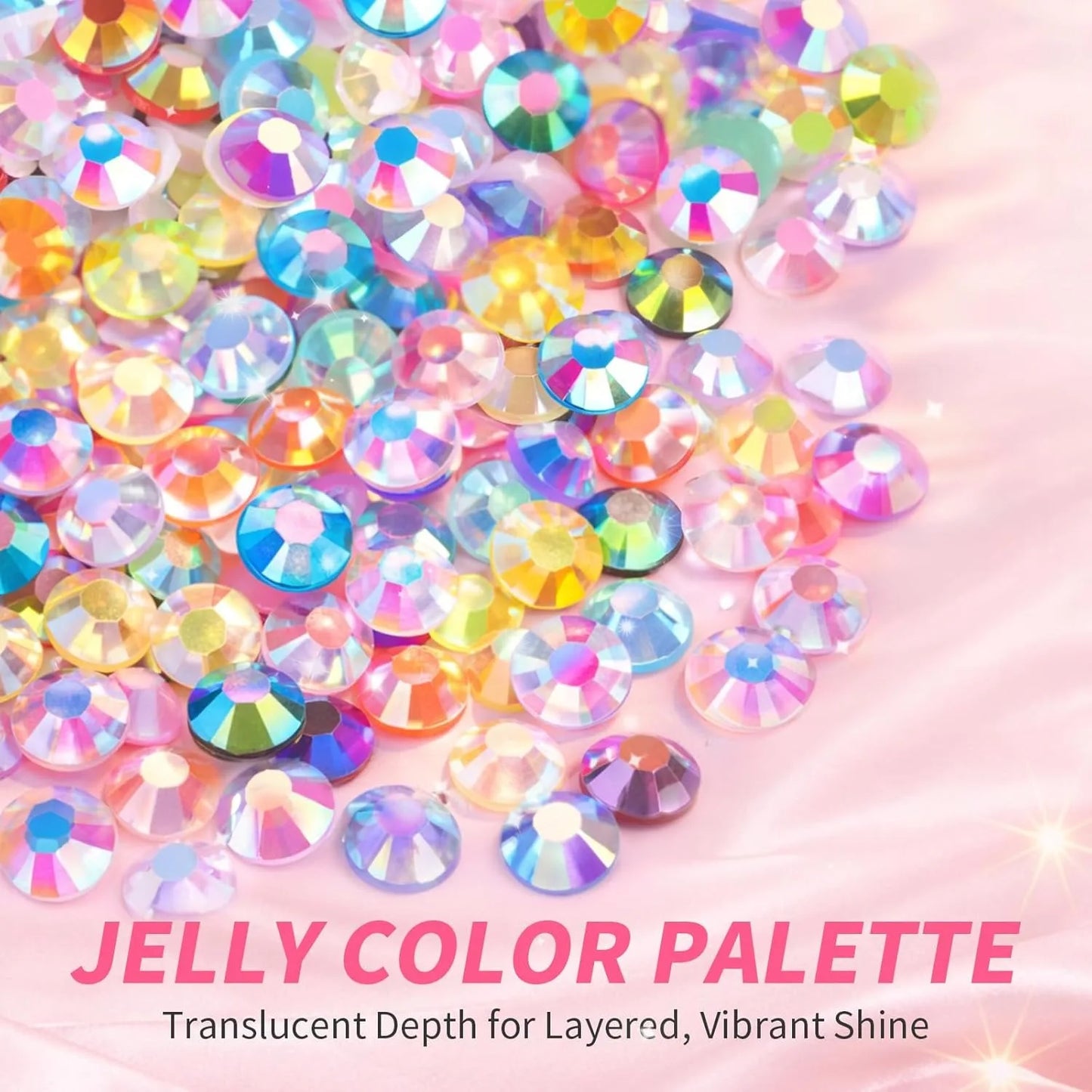 Resin Jelly Rhinestones Bedazzling Kit Flatback Crystals Flatback Gems for Diamond Art Diamond Art Kits for Adults