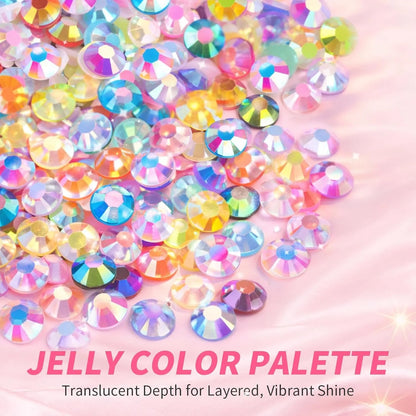 Resin Jelly Rhinestones Bedazzling Kit Flatback Crystals Flatback Gems for Diamond Art Diamond Art Kits for Adults