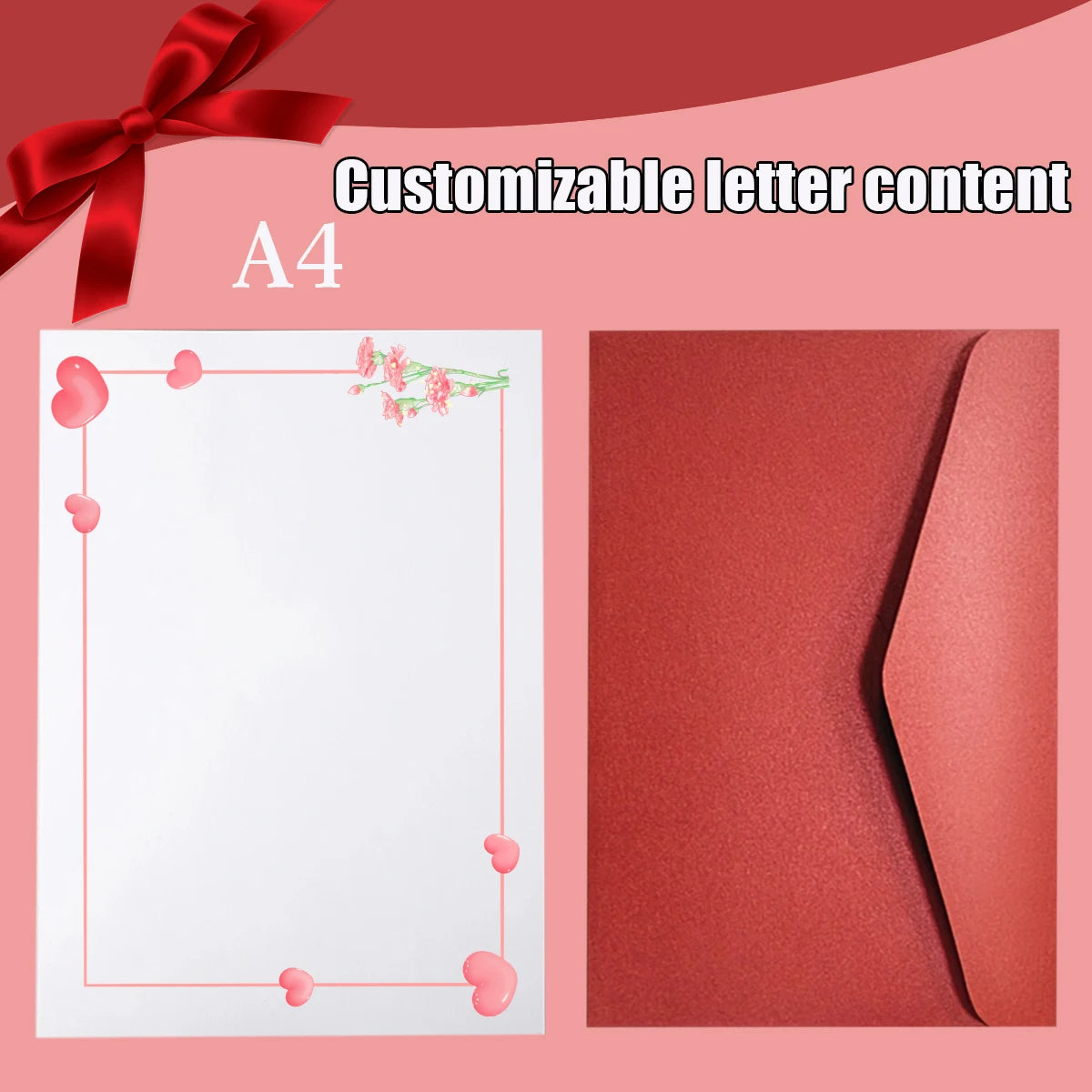 DIY Custom Envelopes Letter, Valentine's Day Letter Customization, Friend Blessing Letters, Company Documents Print, Mail a L