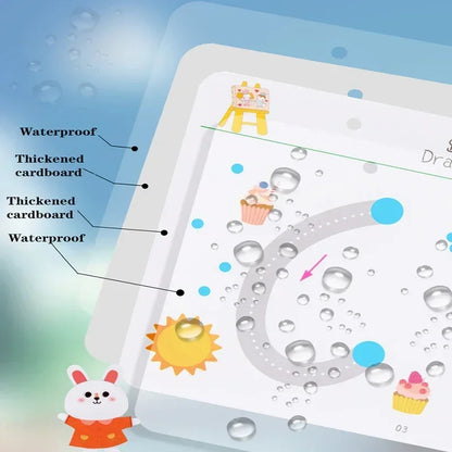 Magical Tracing Workbook Control Training Book Reusable Magic Practice Copybook Children Montessori Drawing Education Station
