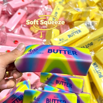 Butter Squishy Tabas Squishy Toys Anti Stress Squeeze Toy Butter Chocolate Fidget Toy Soft Sensory Food Squishies Toy Gift - 