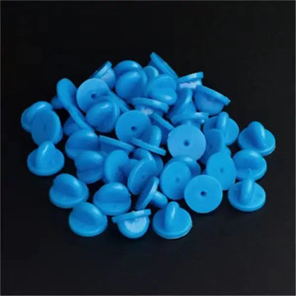 10 pieces/pack Safety Brooches Lock Locking Clasp Metal Pins Back Button Buckle Bulk Pin Keepers Brooch base Jewelry Accessor