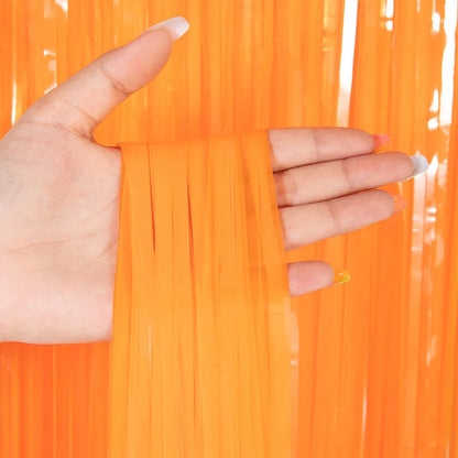 as a Party Metallic Tinsel Foil Fringe Curtains Backdrop for Birthday New Year Eve Party Photo Wedding Baby Shower Decor - Ma
