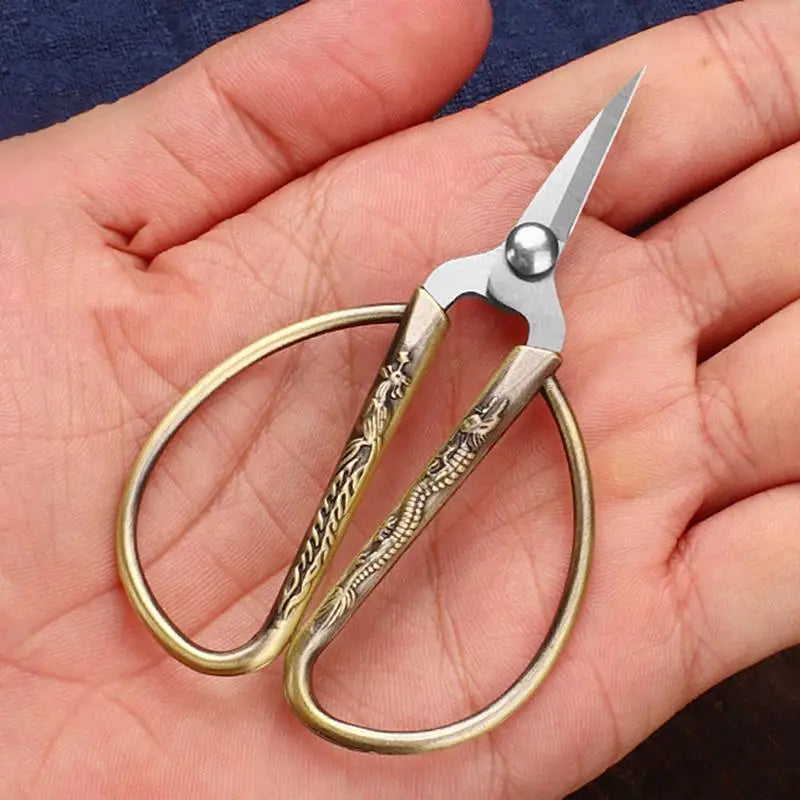 Mini Stainless Steel Scissors Vintage Tailor Scissors Durable Embroidery Scissors Fabric Thread Cutter Craft Tool For Sewing 