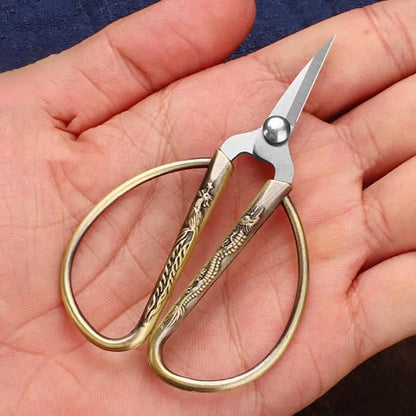 Mini Stainless Steel Scissors Vintage Tailor Scissors Durable Embroidery Scissors Fabric Thread Cutter Craft Tool For Sewing