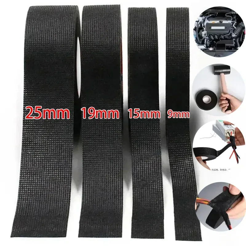 Automotive Cloth Tape Electrical Insulating Fabric Tapes Heat Resistance Thermal Car Tape Waterproof Soundproof Wires Tape