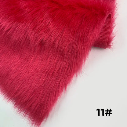 Fur Imitate Fabric 30x50cm Polyester Fiber Medium Thickness Woven Technics 2.5cm Long Fur Fabric Cosplay Fursuit Fur Material