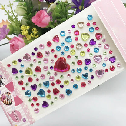New Stickers On The Face Rhinestone Makeup Bright Face Art Sticker Children's Temporary Tattoo Rhinestone For Strasse Makeup