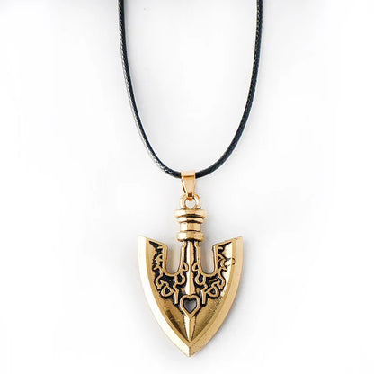 Anime JOJOS BIZARRE ADVENTURE Kujo Jotaro Arrow Metal Golden Choker Charm Gifts Keychain