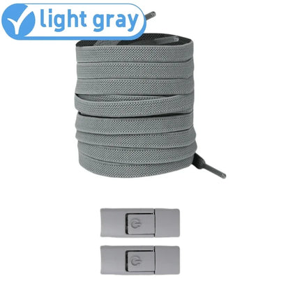 New Without Ties Elastic Laces No Tie Shoe Laces Press Lock Shoelaces Sneaker Kids Adult 8MM Widened Flat Shoelace for Shoes 