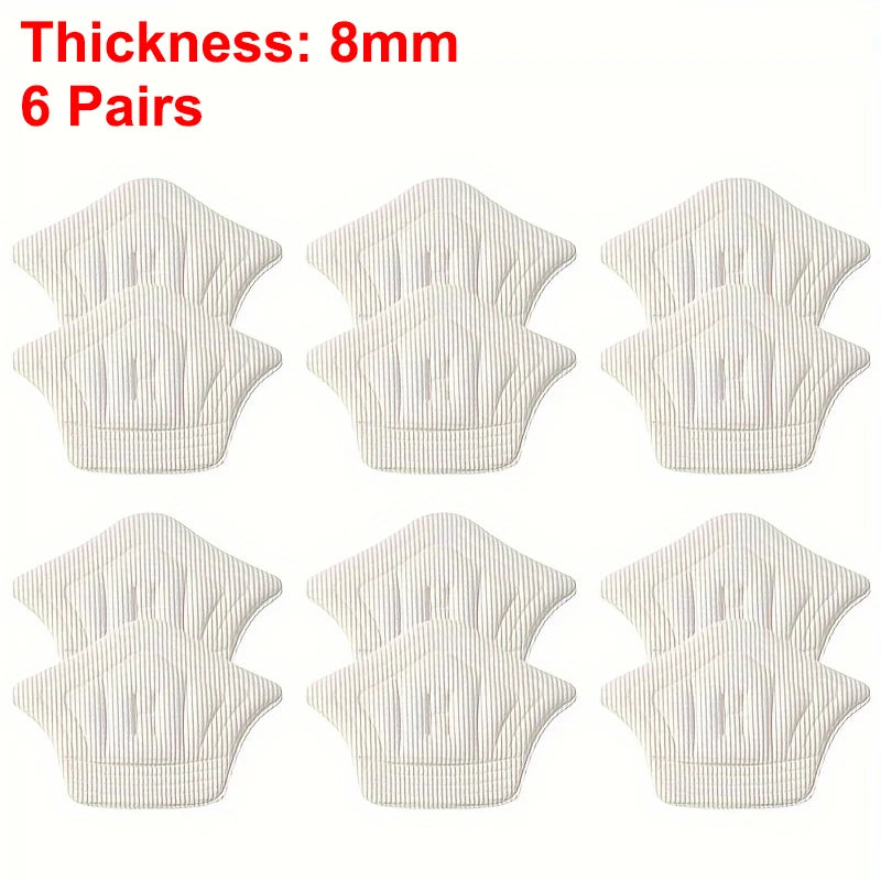 3pairs/6pairs Insoles Patch Heel Pads for Sport Shoes Back Sticker Adjustable Size Antiwear Feet Pad Cushion Insert Insole - 