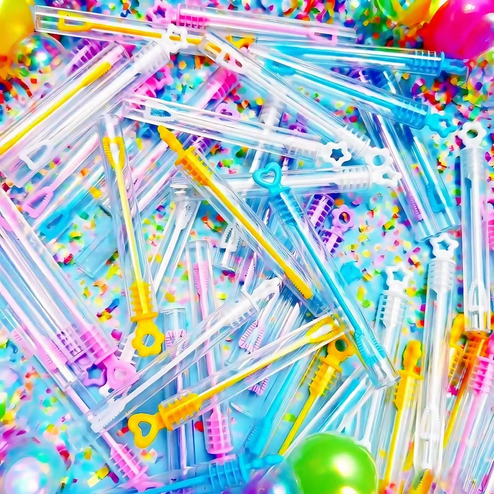 10-100 Pcs Mini Color Bubble Empty Bottle Birthday Party Carnival Gift Wedding Party Guests Baby Shower Gift Decoration Suppl