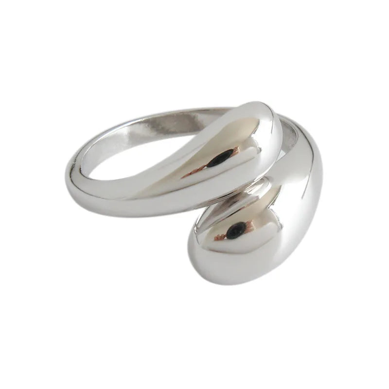 925 Sterling Silver Rings for Women Men Couple Minimalist Handmade Simple Interware Ring Party Jewelry Gift Prevent Allergy -