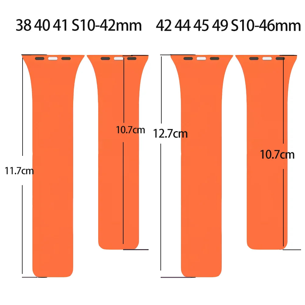 Silicone Magnetic Strap for Apple watch Bands 44mm 40mm 41mm 42mm 46mm 45mm 49mm correa iWatch Series 11 10 SE3 9 8 7 6 Ultra