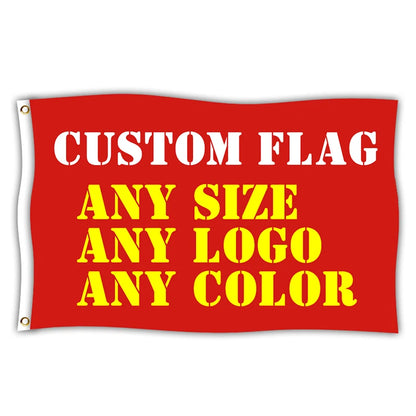 Custom Flags And Banner Flying Hanging Any Size Logo Free Design Advertising Polyester Customized Printed Decoration