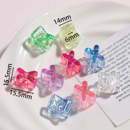 5pcs/lot Multicolour Random Letter Beads Acrylic Transparent Alphabet Bead For Jewelry Making DIY Necklace Keychain Accessori