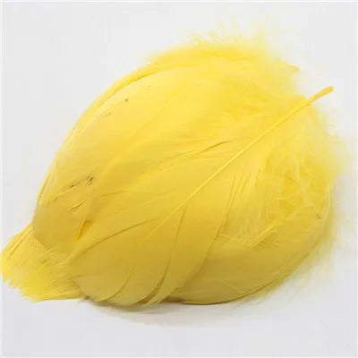 Natural Goose Feathers Plumes 4-15cm Colourful Swan Feather Plume for Home Decoration Craft DIY Party Jewelry Decoration 3Siz