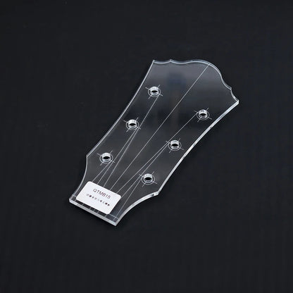 Guitar Head Template Electric Guitar Acoustic Guitar Ukulele Transparent Acrylic Template Guitar Making Mold - EBN-QTMB15