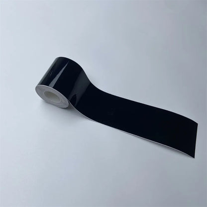 Car Stickers 3/5/7/10 cm Glossy Black Vinyl Wrap Stripe Adhesive Window Trim Film For Pillar Hood Roof Door